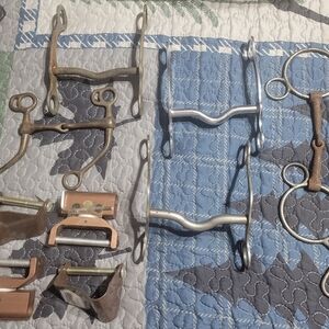Various Equestrian Bits & Stirrup Straighteners